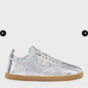 Silver Metallic Sneakers